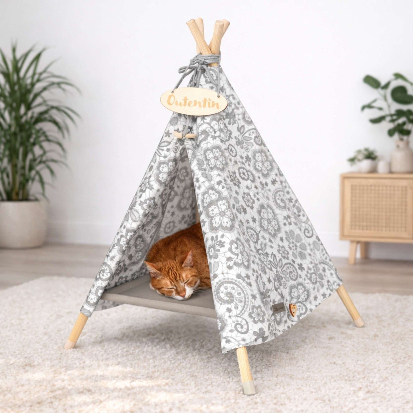 Holzzelt für Hunde & Katzen – stilvoller Indoor-Rückzugsort für kleine Haustiere